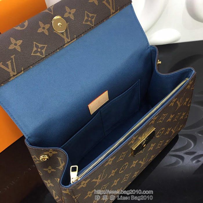 路易威登LV 頂級原單 M63905 紅色Pochette Double Zip鏈條錢夾 Blooming Flowers系列 花朵點綴Monogram 帆布 可手拿斜背  YDH2563